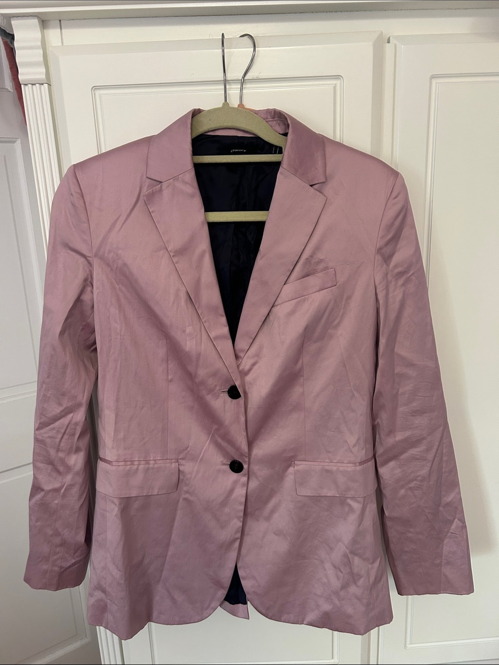 Theory Dusty Rose Single-Breasted Blazer